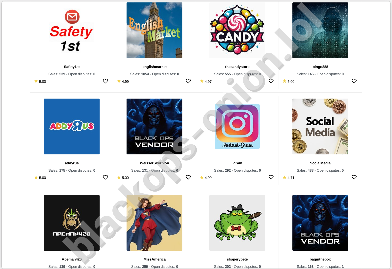 Blackops Marketplace Product Listings and Categories 2026